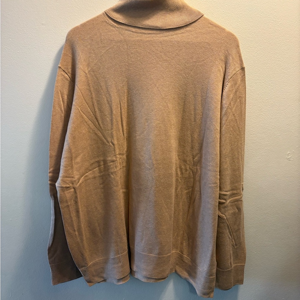 Joe Fresh Tan Turtleneck Sweater Soft Knit Casual